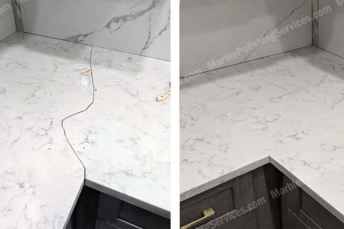 Quartz Countertop Crack Repair in New Jersey, New York & Philadelphia
